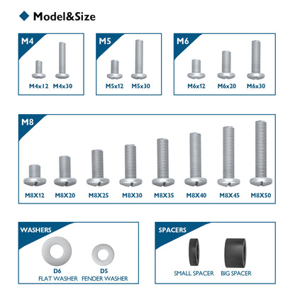 BONTEC Universal TV Mounting Hardware Kit Compatible with Most TVs Up to 80 inch