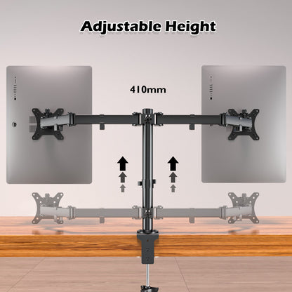 Support double écran BONTEC pour écrans PC LCD LED de 13 à 32 pouces